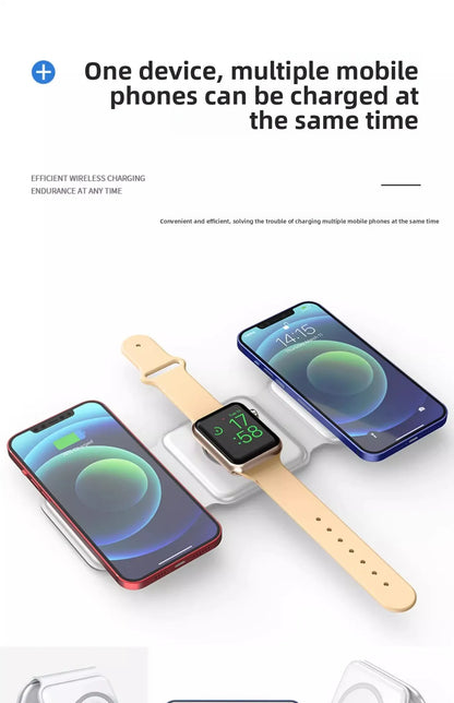 Trifold 3-in-1 Foldable Wireless Charger