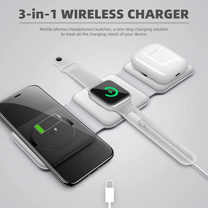 Trifold 3-in-1 Foldable Wireless Charger